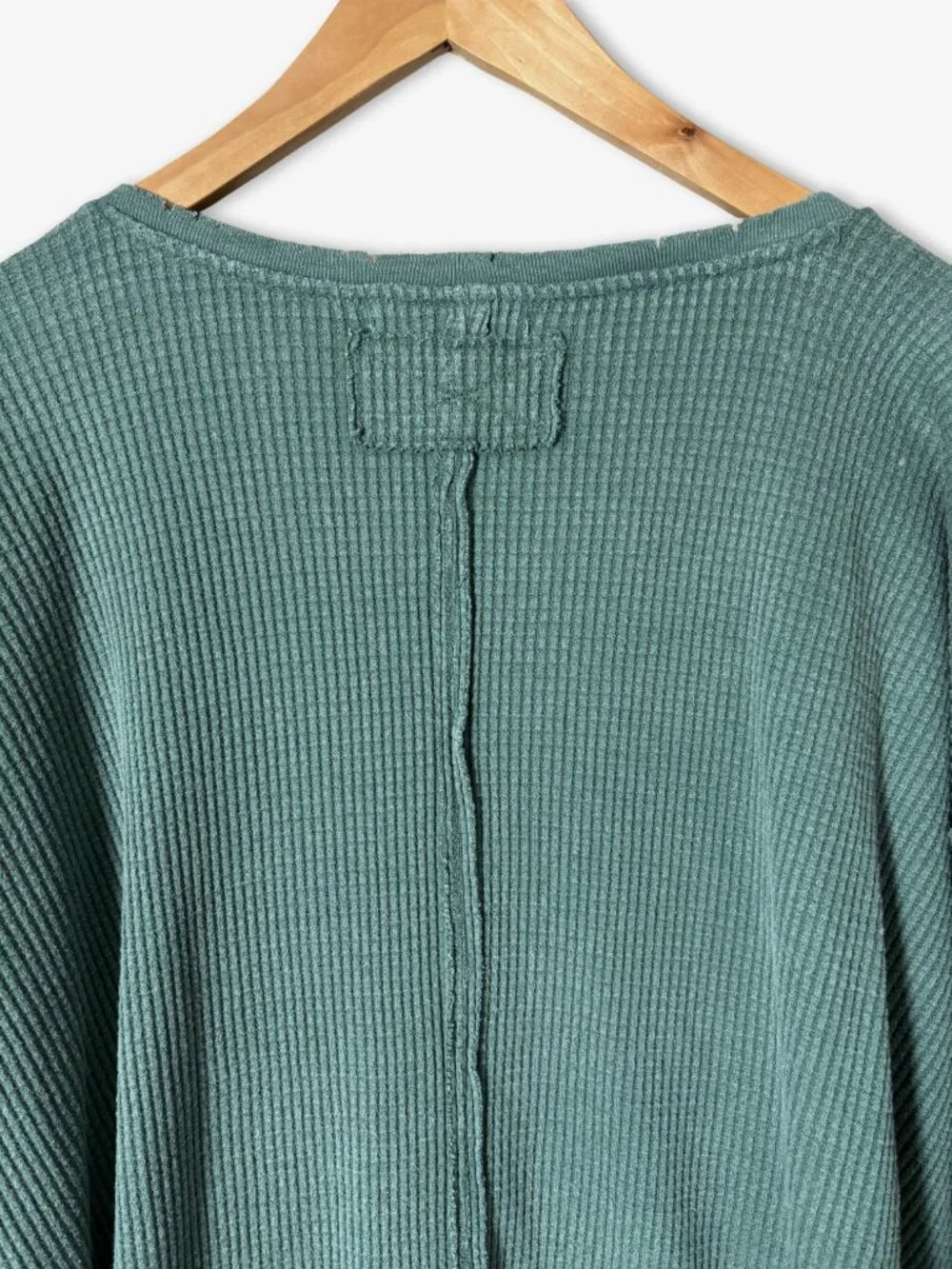 Free People We The Free Buttercup Thermal Top Green Size S Off Duty Granola Girl